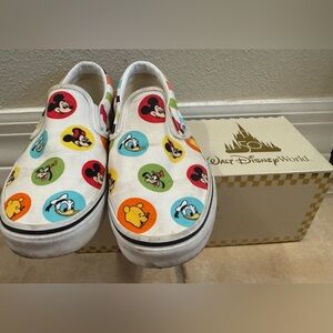 Walt Disney World 50th anniversary Vans slip on shoes Men’s 7 Women’s 8.5